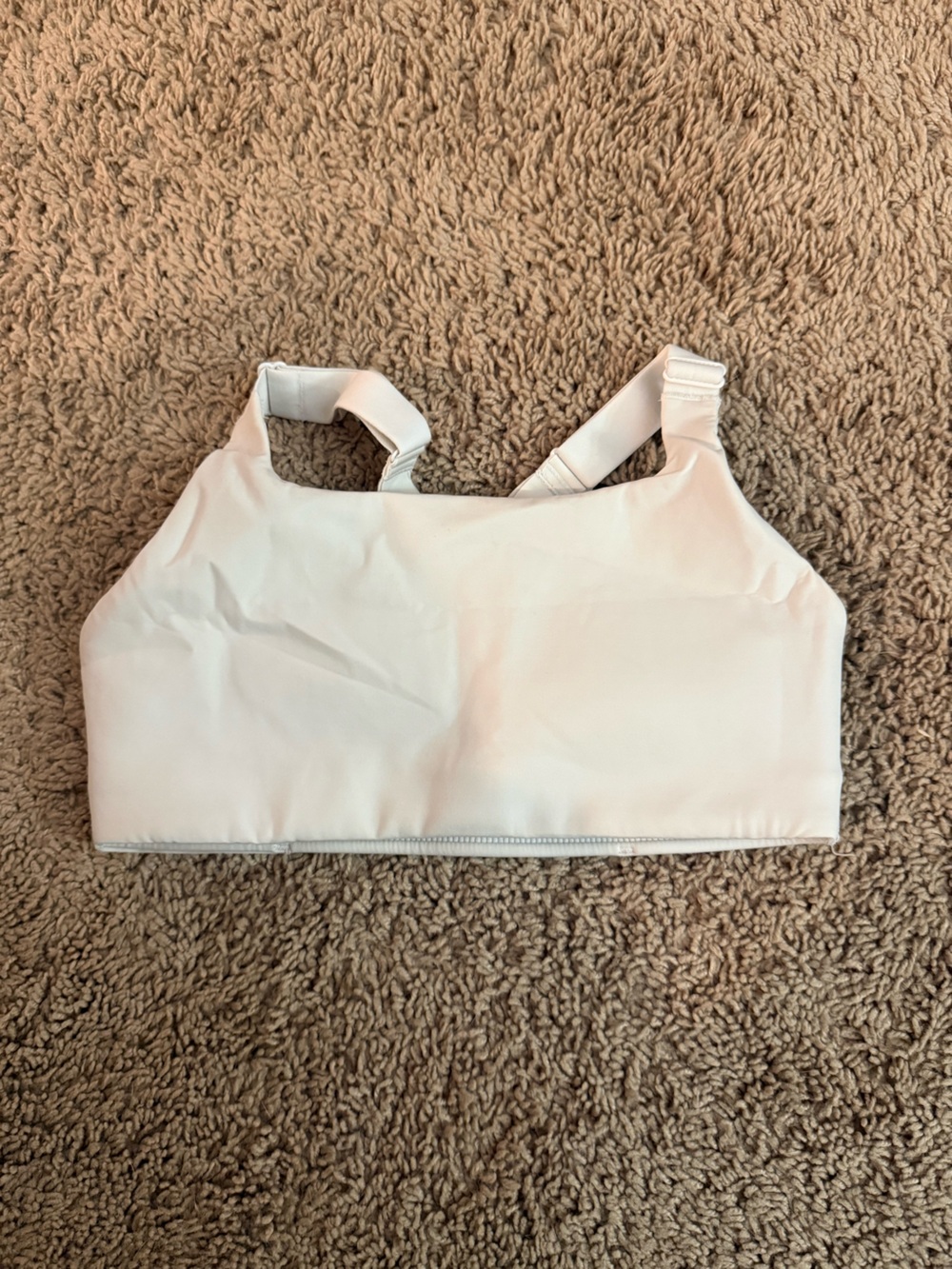 lululemon athletica White High-Neck Athletic sports bra
